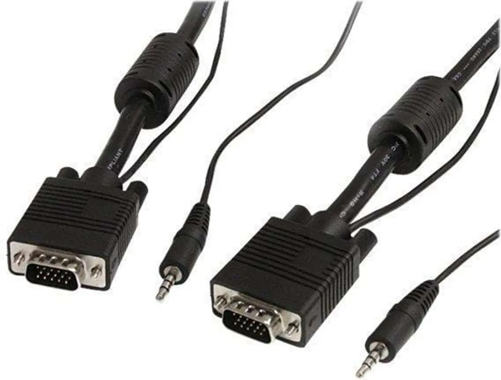 Cavo Monitor VGA StarTech 2 Metri con Jack Audio 3.5mm - Nero Coax - 2