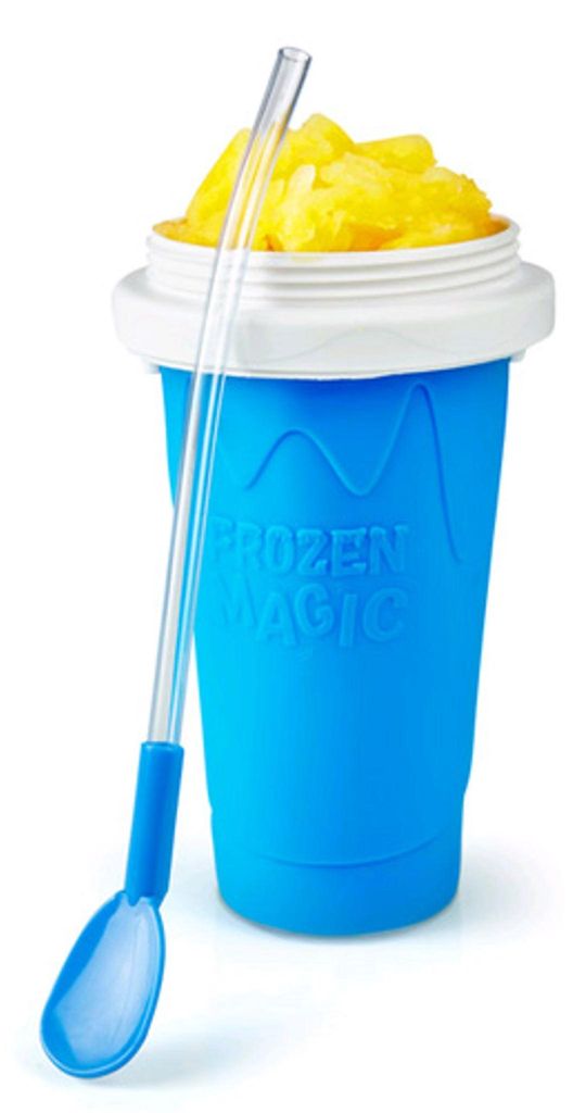 Kubek do lodów De Gusto do sorbetów napojów smoothie żółty Zdjęcie produktu 