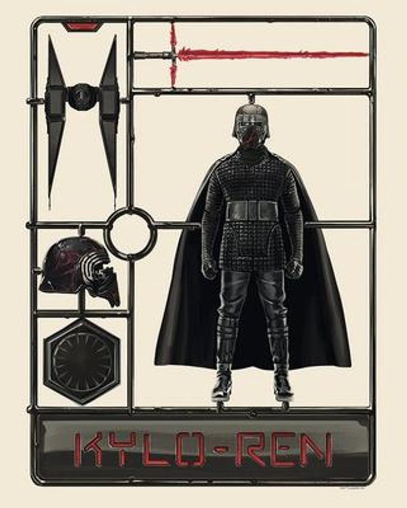 Kunstposter – Star Wars – Toy Kylo – 40 x 50 cm
