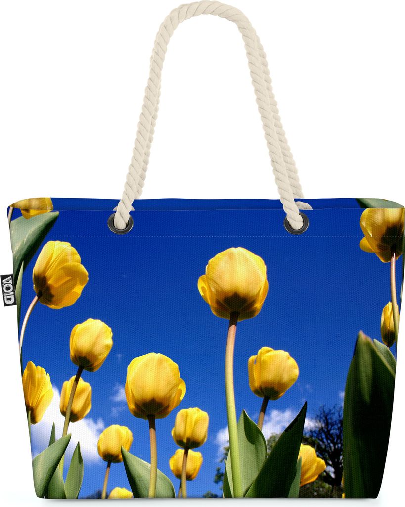 VOID Tulpenfeld Gelb Tulpen Blumen Strandtasche Shopper Produktbild 