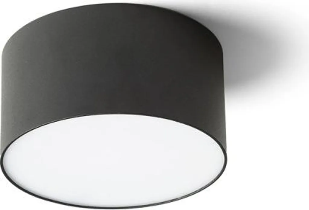 Plafoniera LED 10W LARISA R 12 Nera | Installazione Facile 230V