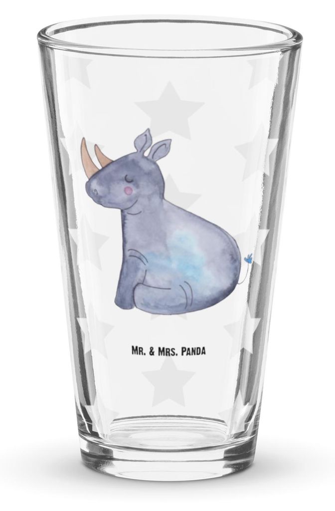 Mr. & Mrs. Panda Tumbler Einhorn Nashorn - Transparent - Produktbild 