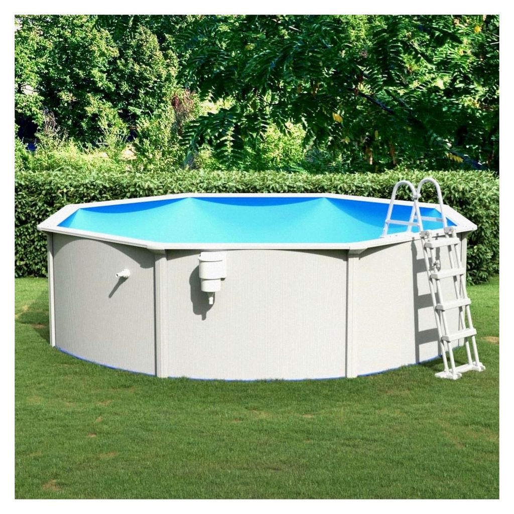 Schwimmbad mit Sicherheitsleiter 460x120 cm
