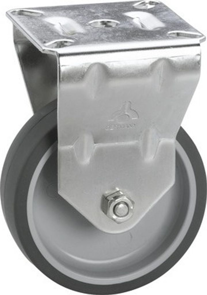 Tarrox Edelstahl Apparate Bockrolle bis 55 kg, 100x24 mm, Produktbild 