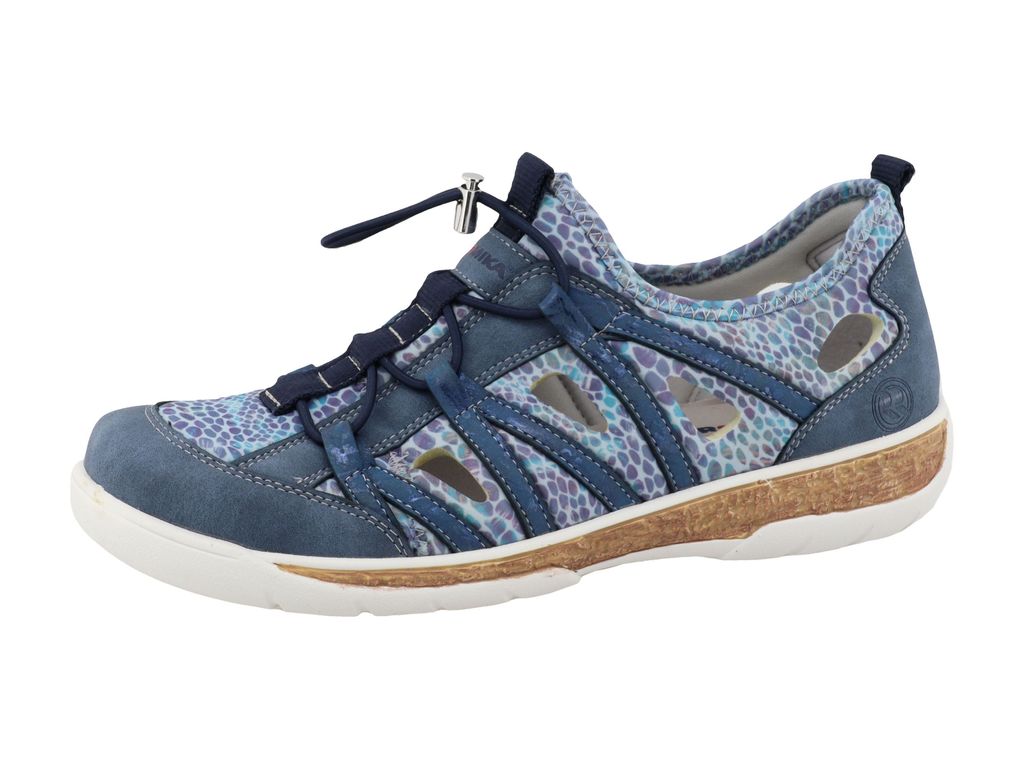 Romika sportlicher Schnürer Blau Produktbild 