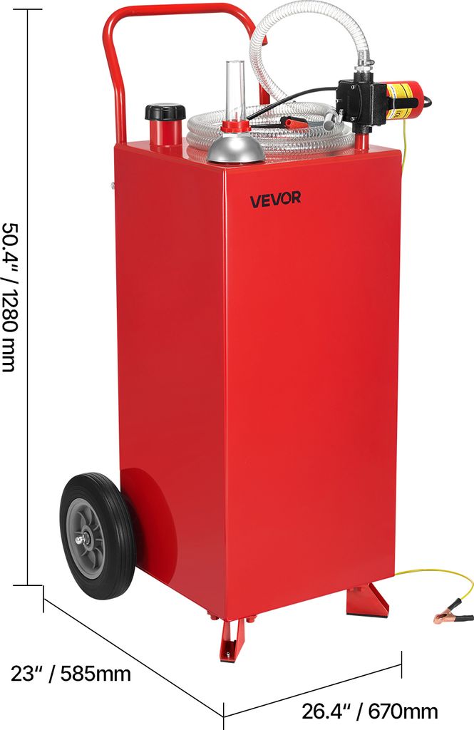 Tanica Carburante 5L In ABS, Rossa, Con Supporto, Per Auto, Moto, ATV, UTV