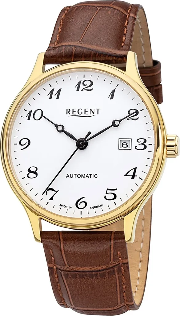 Montre automatique homme Regent GM-2115 avec bracelet cuir brun D2URGM2115
