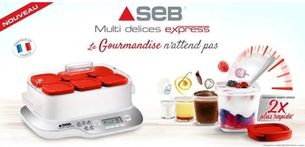 Yaourtière Fromagère Seb Multi Délices Express 5 Programmes 6 Pots - 4