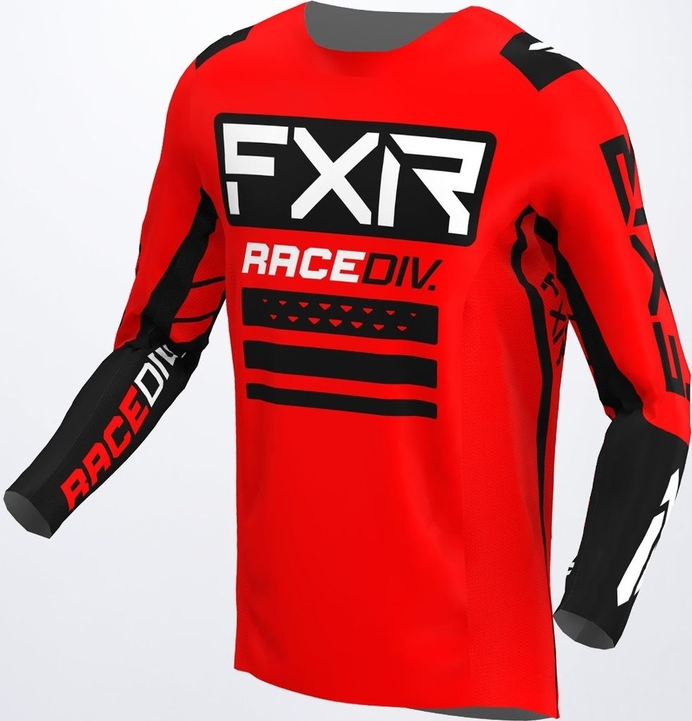 FXR Off-Road RaceDiv Motocross Jersey, rot/schwarz, S Produktbild 