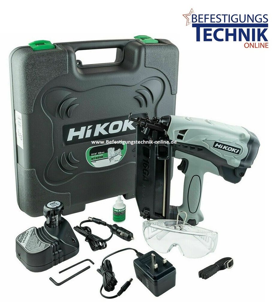 Hitachi Hikoki Gas Nagler Stiftnagler NT65GB 32-65mm f. 20° Produktbild 2