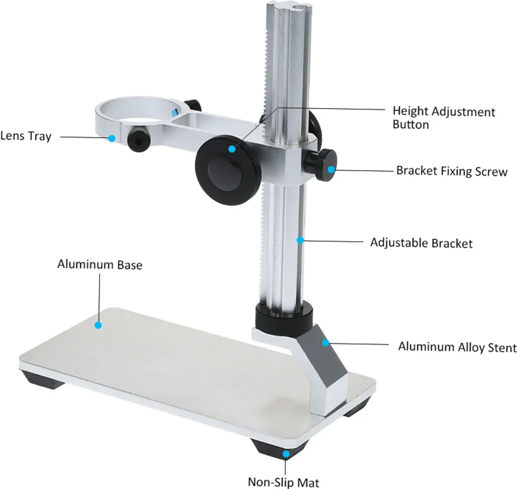 Support de microscope numérique G600 universel en métal avec bras solide - 7