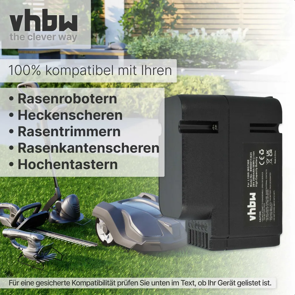 Rigenera il tuo Robot Worx | Batteria 28V 2000mAh Li-Ion Premium - 9