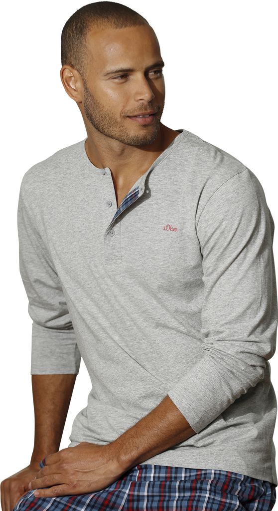 s.Oliver Pyjama 2 -teilig grau-meliert Größe 52/54 Produktbild 