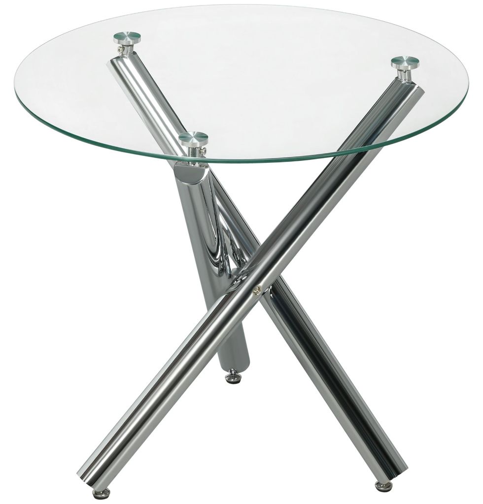 HOMCOM Eettafel, eikenhouten eettafel voor de eetkamer of Productafbeelding 