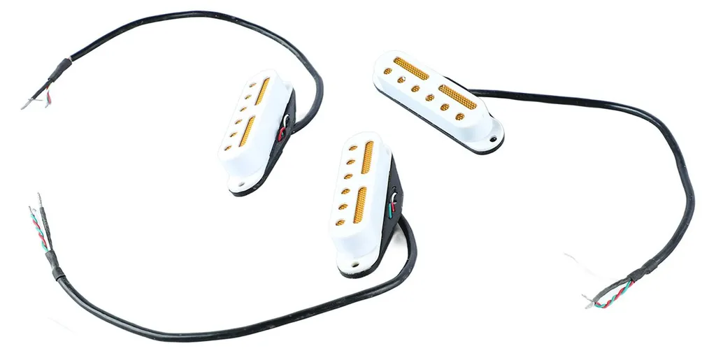 Éliminez les Parasites : Lot 3 Micros Simple Bobinage Blanc pour Guitare - 6