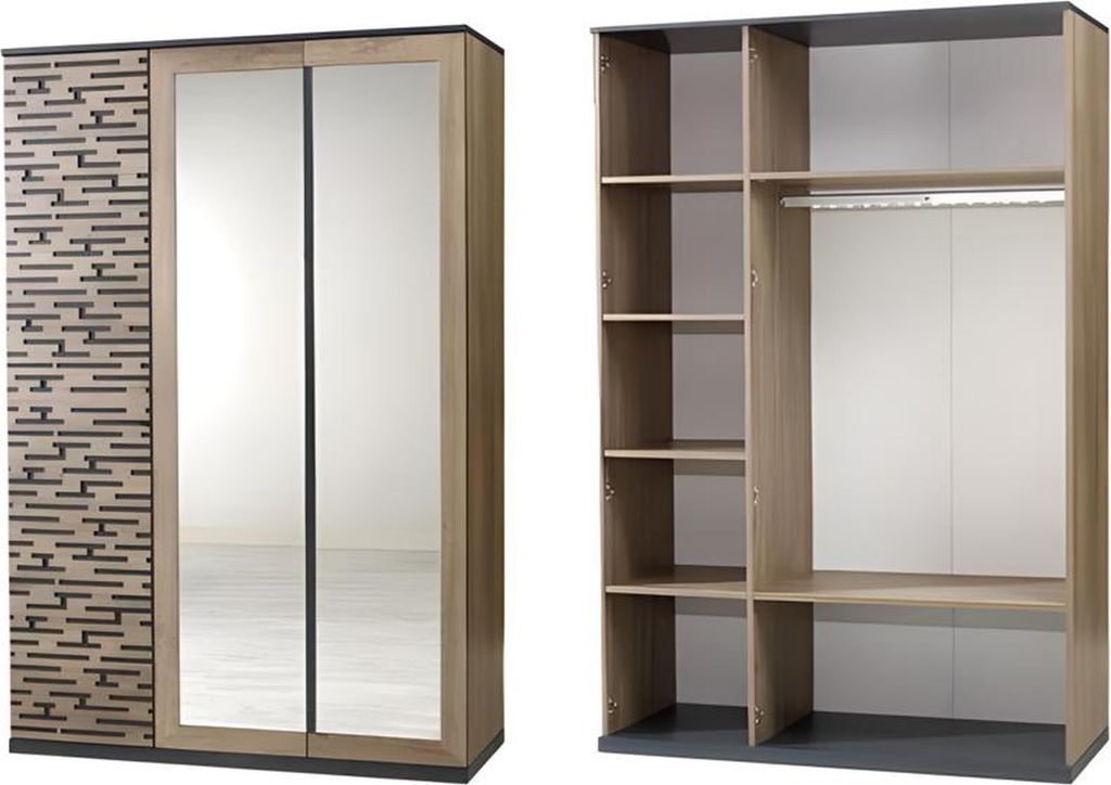 Brauner Holzschrank im eleganten Design