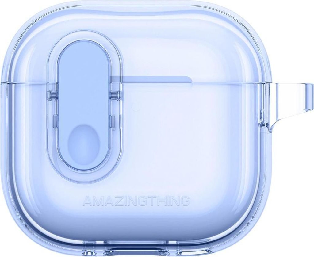 AMAZINGthing Minimal Click Case, Hülle, Thermoplastische Polyurethane (TPU), Blau, Transparent