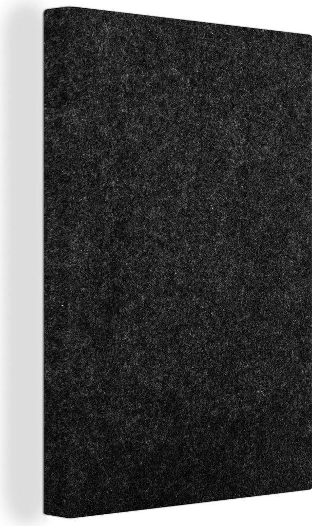 OneMillionCanvasses - Leinwandbilder - 90x140 cm, Schwarz - Granit - Design - Stein, Wandbilder Kunstdruck Wanddekoration - Foto auf Leinwand - G...
