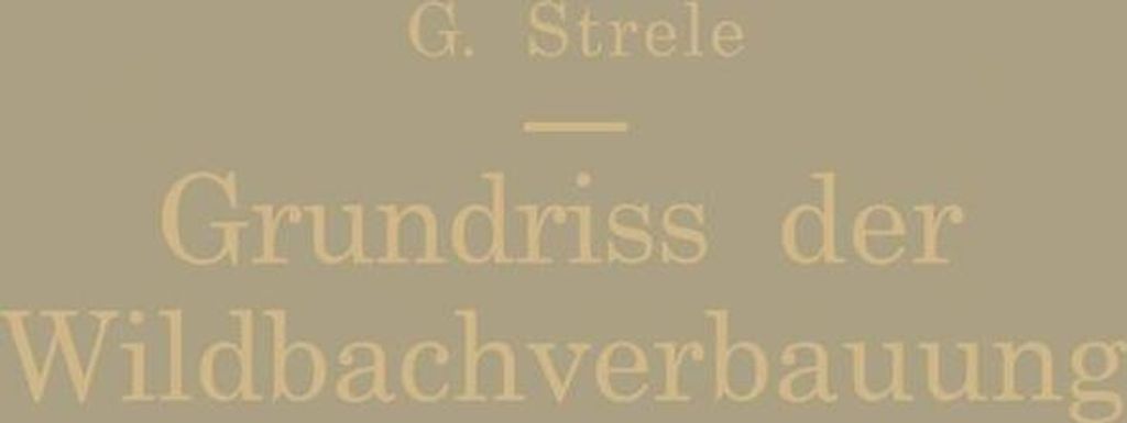 Grundriß der Wildbachverbauung