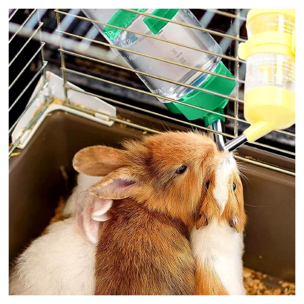 Kleintiertränke, 4 Stück 80 ml Wasserspender für Hamster und Mäuse, Trinkflasche für Hamster, Zubehör für Meerschweinchen, Hasen, Chinchilla...