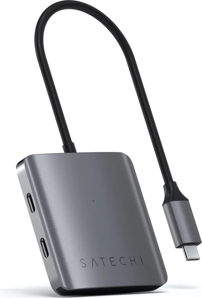 Satechi - Hub USB-C a 4 porte - Adattatore Quad USB-C Grigio scuro