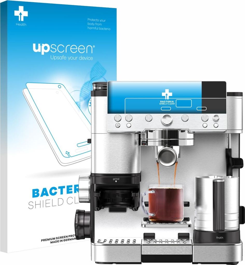 upscreen Schutzfolie für Ninja Luxe Cafe Premier ES601EU Displayschutz Displayschutzfolie Folie Klar antibakteriell