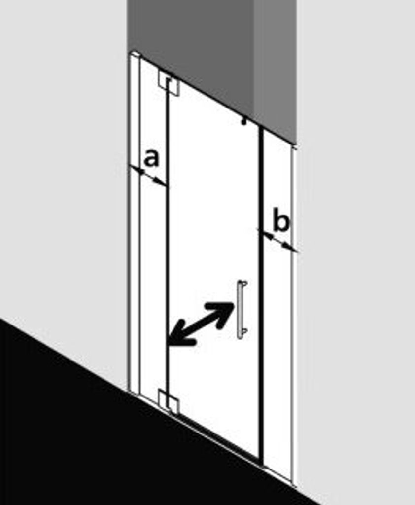 Kermi PX1GL110201YK Pendeltür Pasa XP 1GL 1100x