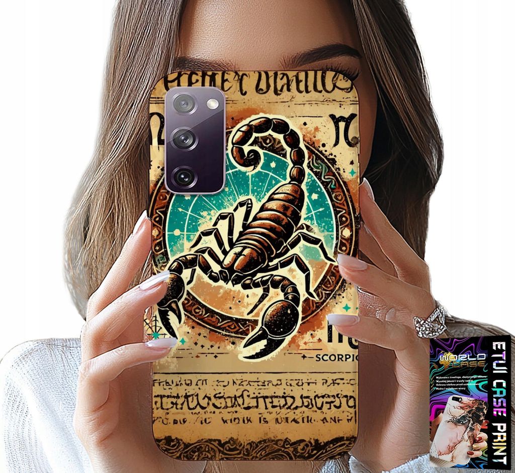 Etui Für Samsung Galaxy S20 Lite - Skorpion Sternzeichen Astronomie + Folie