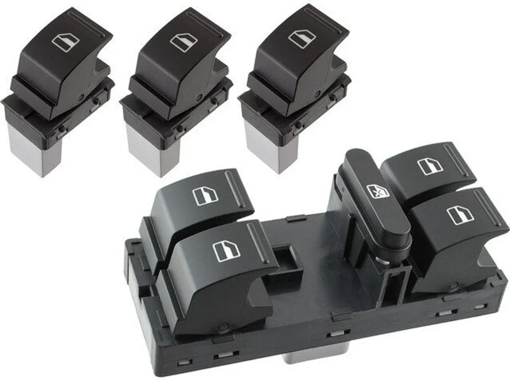 Réparer Bouton Lève-Vitre VW Cassé Kit Complet 4 Portières Avant Arrière