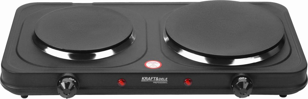 Double plaque de cuisson electrique 2600W 155+185mm Image du produit 