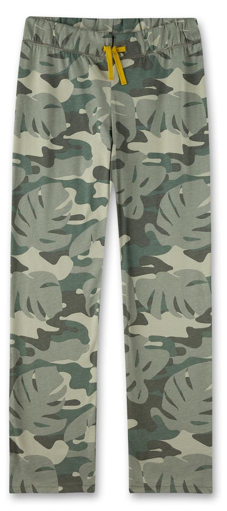 Sanetta Jungen-Schlafhose grün Plamblätter/ Camouflage 140