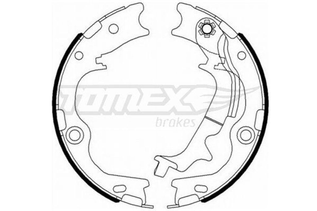 TOMEX brakes Bremsbackensatz Trommelbremse Hinten für HYUNDAI ix35 (LM, EL, ELH) 190mm TX 23-12