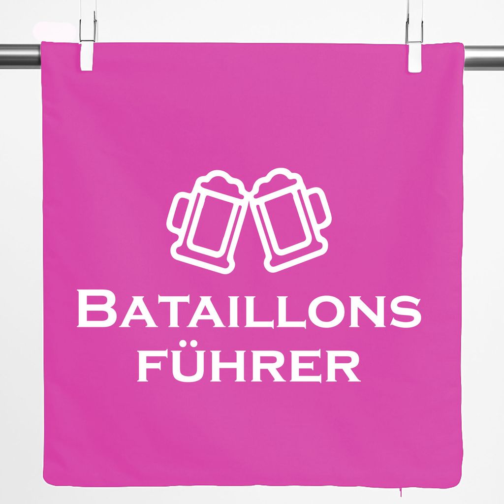 Huuraa Kissenbezug Bataillonsführer Schützenfest 40x40cm Fuchsia Baumwolle Dekokissenbezug Geschenkidee