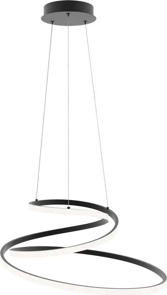 Lampada a Sospensione LED 60W LORILA PND-2168-M-BK Italux | Design Moderno