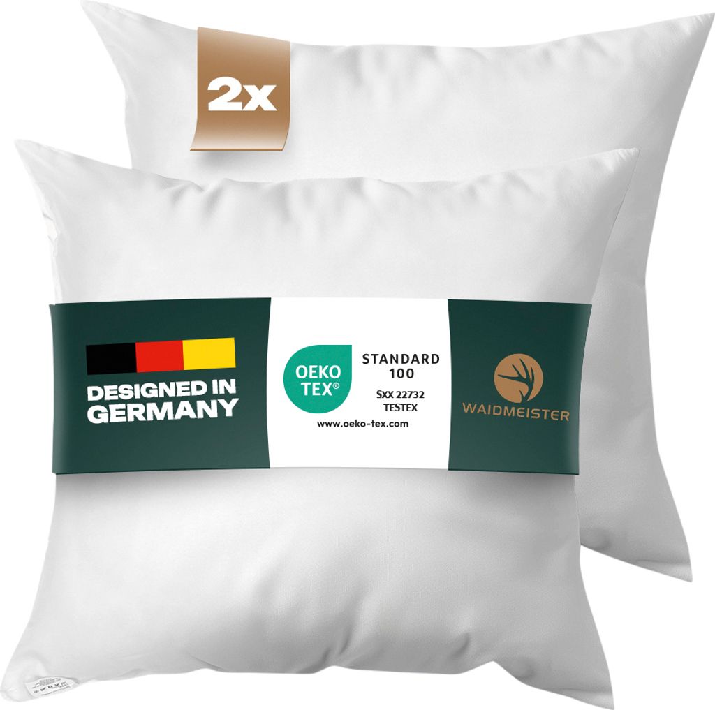 2er Set Mikrofaser Kopfkissen 80 x 80 cm Allergiker Produktbild 