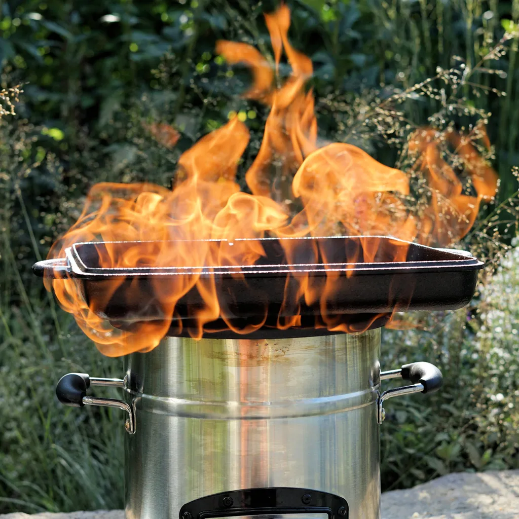 Four-fusée Inoxydable BBQ-Toro RAKETE #3 à Ventilation USB pour Jardin - 3