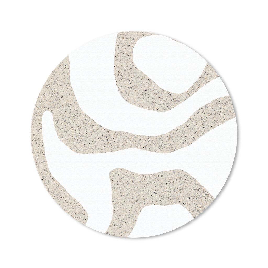 MuchoWow Mauspad Mousepad Abstrakt - Terrazzo - Design - Beige 30x30 cm - Mousepads - Maus Mat - Pad - Mausunterlage - Tischunterlage - Schreibti...
