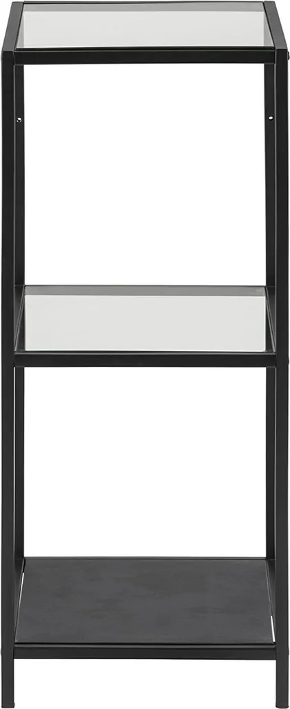 Étagère noire Jörn - Bibliothèque de rangement design en métal robuste