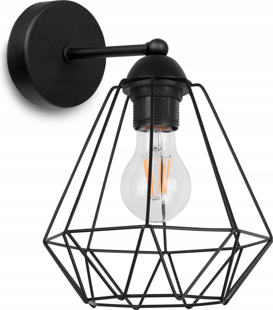 Éclairez les Coins Sombres avec l'Applique Rétro Wire Noir - Design Loft