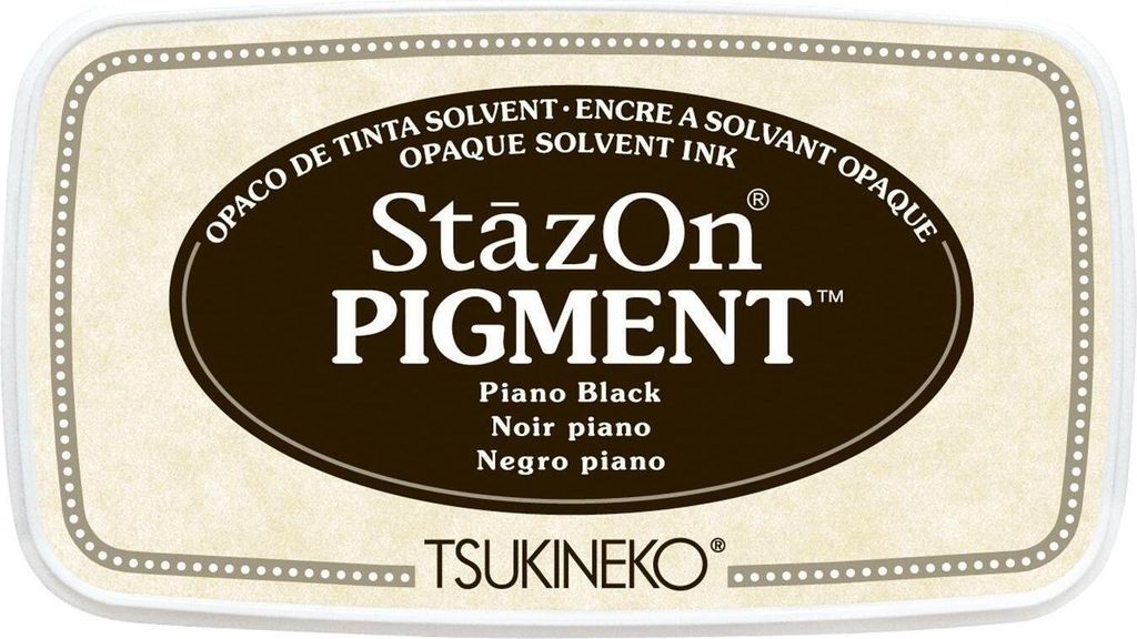 Tsukineko StazOn Pigment Stempelkissen Piano Black / Schwarz
