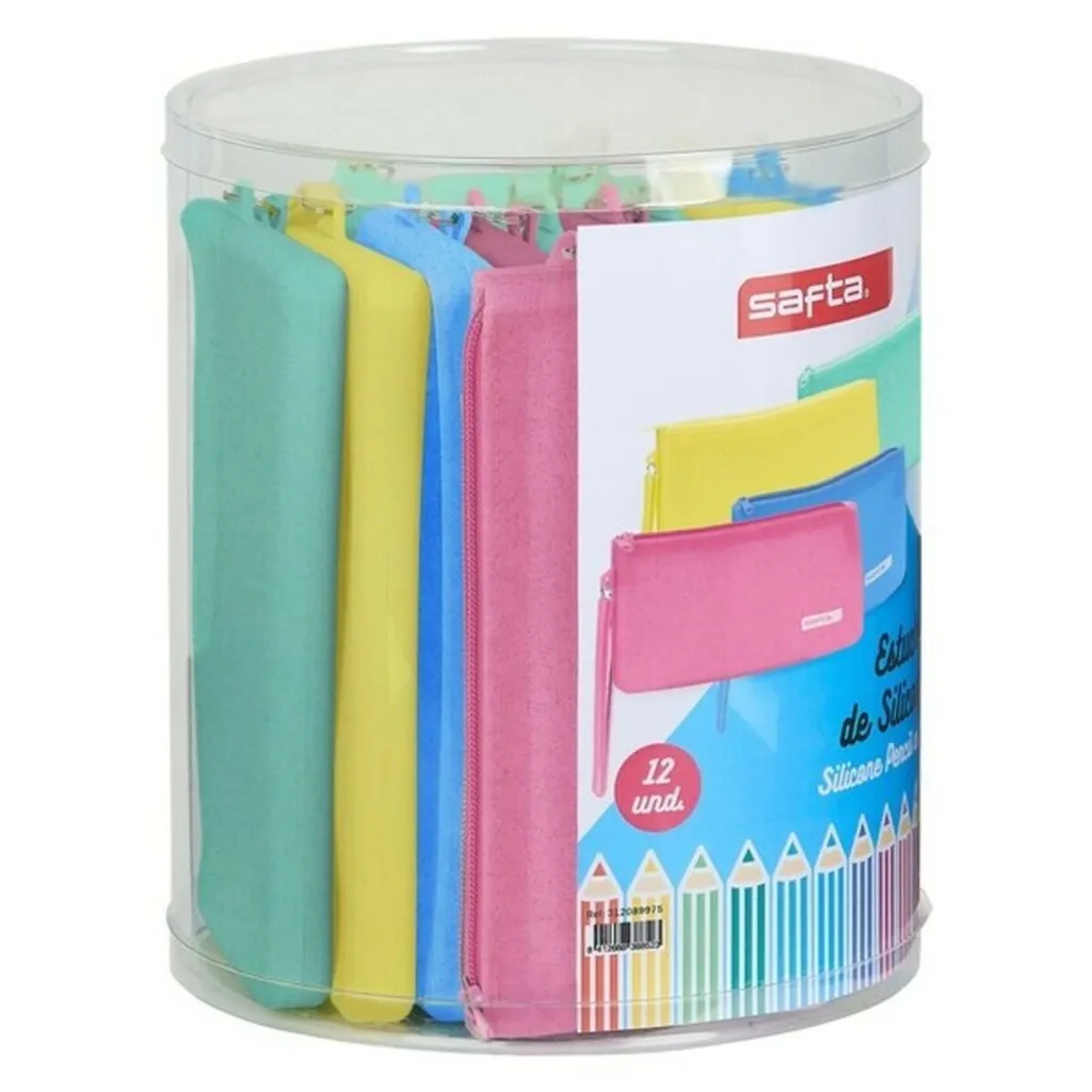 Trousse Scolaire Safta Blue - Fourre-tout de Haute Qualité Bleu Marine