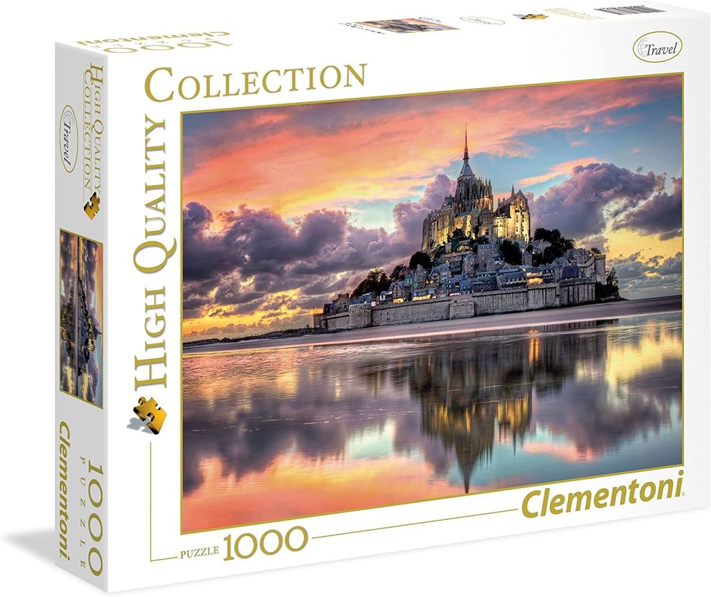 Clementoni Puzzlespiel, 1000 Teile, Mont Saint Michel, High Produktbild