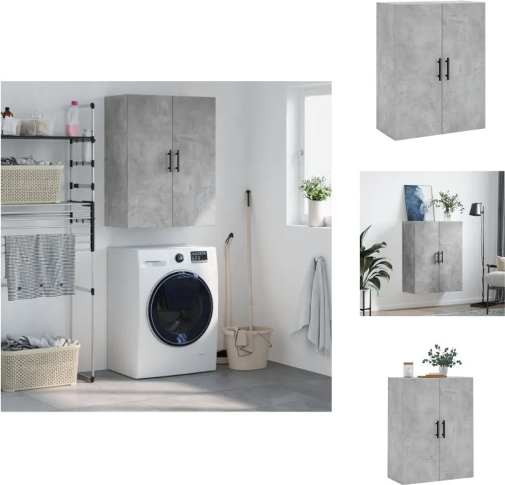 Recensione vidaXL Credenza Pensile Grigio Cemento | Mobile Muro 90cm