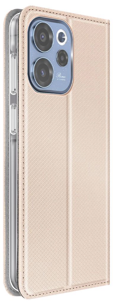 Avizar, Etui Rillenoptik mit Kartenfach und Stand Oppo Reno 15F / 15 FS, Gold