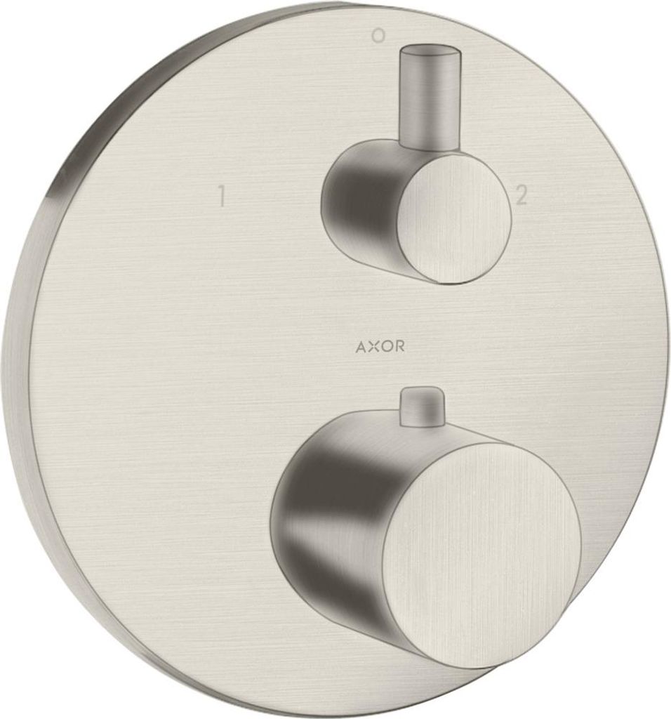 hansgrohe AXOR Uno² Thermostat Unterputzmodell mit Ab- und Umstellventil, 2 Verbraucher, 38720800