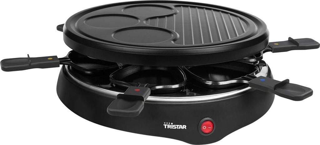 Tristar RA-2998 Raclette, 8 Person(en), Schwarz, Rund, Produktbild 