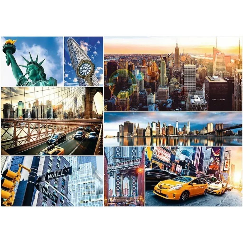 Puzzle Trefl New York Collage 1000 pièces - Puzzle Adulte Ville USA
