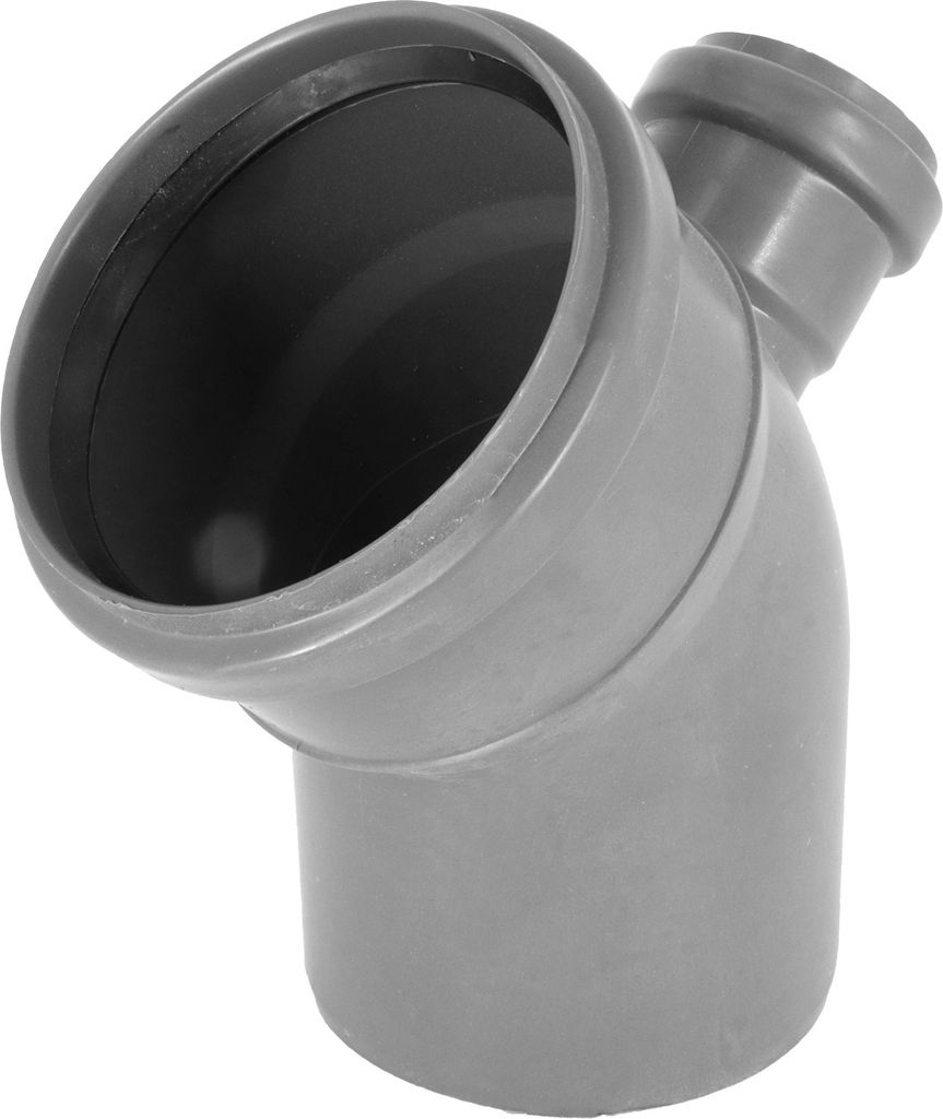 Abwasserrohrbogen Reduktion HT Rohr PP 45° Bogen DN 110  50 Produktbild 