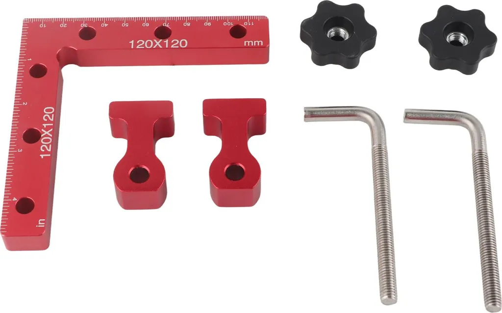 Bloc de positionnement 90 degrés robuste 120mm en aluminium anodisé