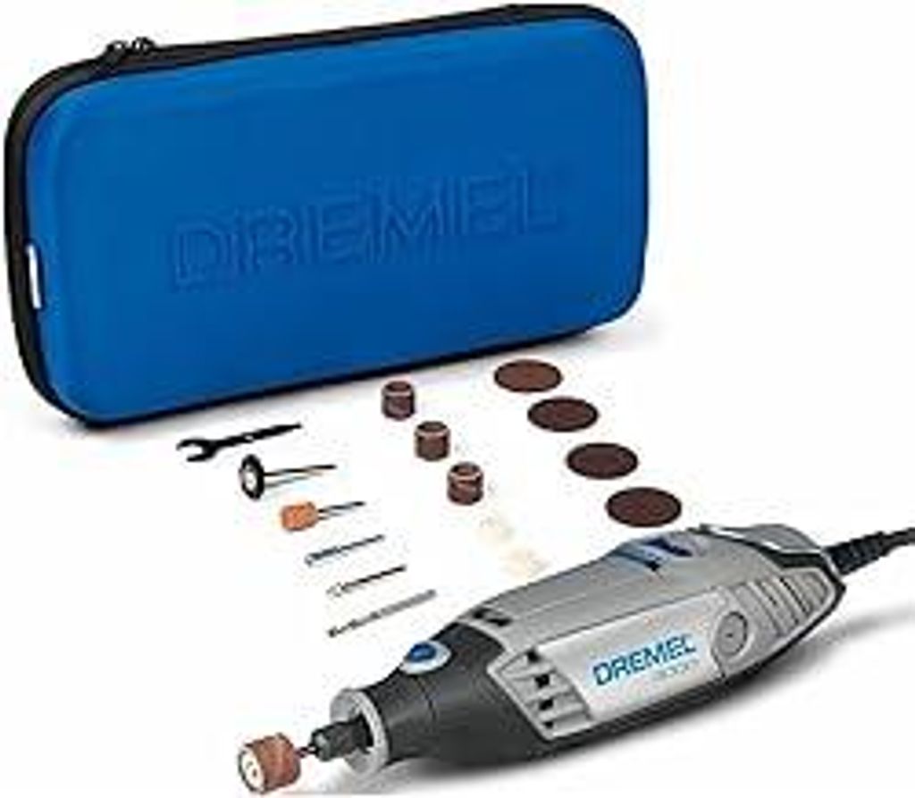 Dremel 3000 Multifunktionswerkzeug 130W, Set mit 15 Zubehörteilen, Variable Drehzahl 10.000-33.000 U/min zum Schneiden, Schleifen, Gravieren, Poli...